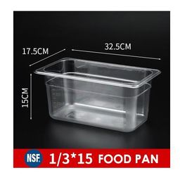 Polycarbonate Food pan 1/3 tinggi 15CM - foodpan 1/3 T15 tahan 100C