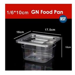 Polycarbonate Food pan 1/6 tinggi 10CM - foodpan 1/6 T10 tahan 100C